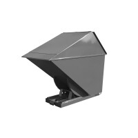 Kontener Samowyładowczy Tippo - 1700 L., Zabudowany, Z Drzwiczkami Szary