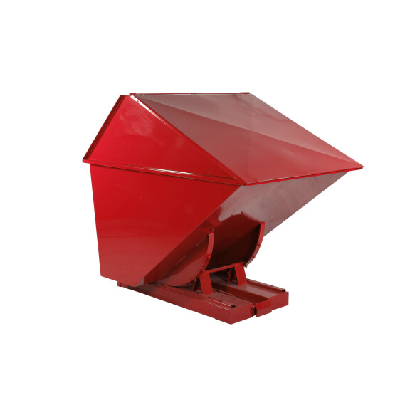 Kontener Samowyładowczy Zamykany Tippo - 1300 L. Czerwony