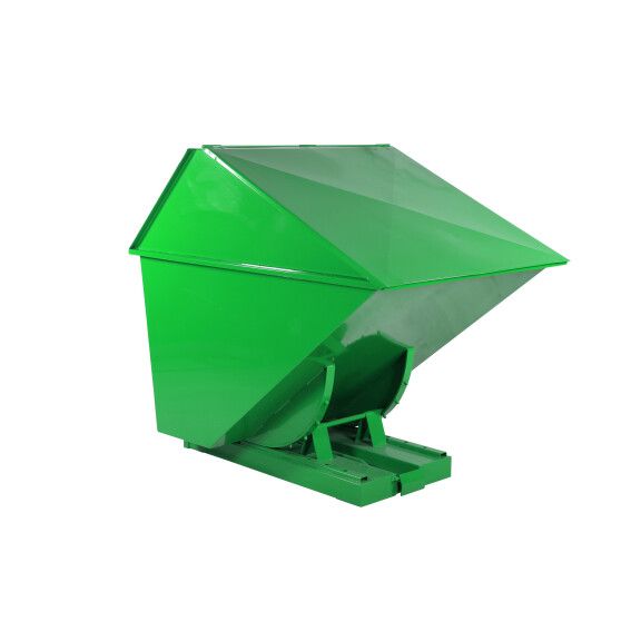 Kontener Samowyładowczy Zamykany Tippo - 1300 L. Zielony