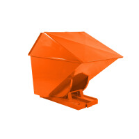 Kontener Samowyładowczy Zamykany Tippo - 1300 L. Pomarańczowy