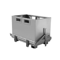 Kontener Samowyładowczy Rozładowywany Oddolnie 1800 L. Szary