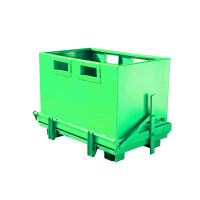 Kontener Samowyładowczy Rozładowywany Oddolnie 1000 L. Zielony