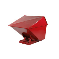 Kontener Przechylny Zamykany Tippo - 1100 L. Czerwony