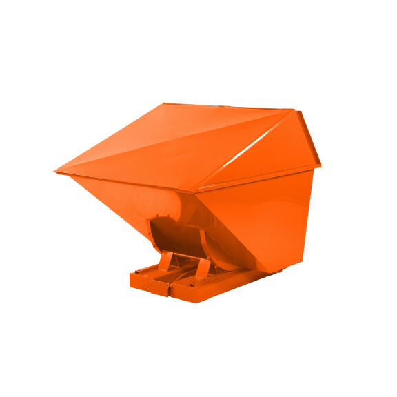 Kontener Przechylny Zamykany Tippo - 1100 L. Pomarańczowy