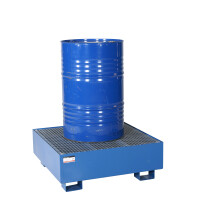 Paleta (Wanna) Wychwytowa 220 L - Na 1 Beczkę 1 Beczka 151 L. - 400 L. Stal Lakierowana Niebieski 95 Cm X 95 Cm X 32,5 Cm