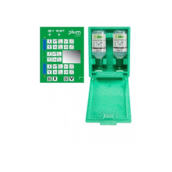 Stacja Zamykana Plum Eye Wash - 2 X 500Ml- Pyłoodporna