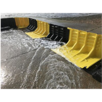 Zapora Przeciwpowodziowa - Bariera Flood Fence - Jednostka 1M - System Ochrony Przed Powodzią Żółty