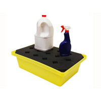 Taca Ociekowa 22L (59,5 X 39,5 X 17,5 Cm) Żółty Do 150 L. Z Kratownicą Inne 59,5 Cm X 39,5 Cm X 17,5 Cm