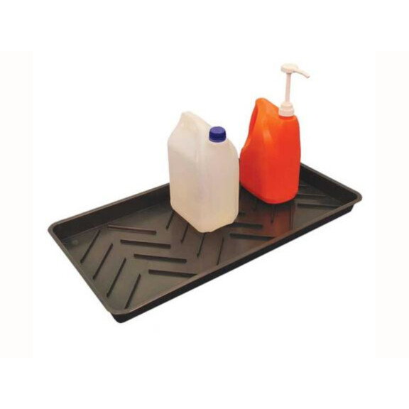 Tacka Ociekowa - Kuweta Niskoprofilowa 9L (79 X 40 X 5 Cm) Czarny Do 150 L. Z Kratownicą Inne 79 Cm X 40 X 5 Cm