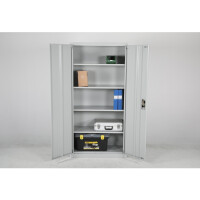 Szafa Stalowa Z Półkami 180 X 90 X 40 Cm Szary