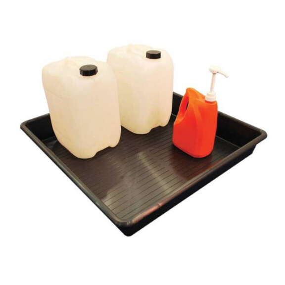 Taca Ociekowa - Kuweta 64L (80X80X12 Cm) Czarny Do 150 L. Bez Kratownicy 80 Cm X 80 Cm X 12 Cm