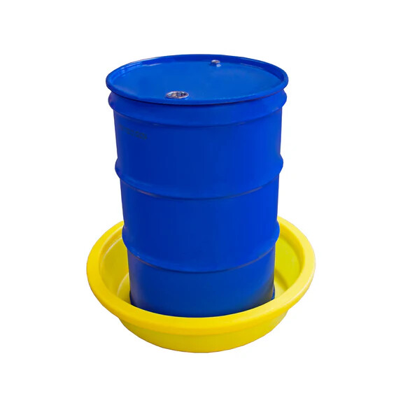 Wanna Ociekowa Pod Beczkę 50L (Fi 87 Cm) 1 Beczka Żółty Do 150 L. Bez Kratownicy Inne