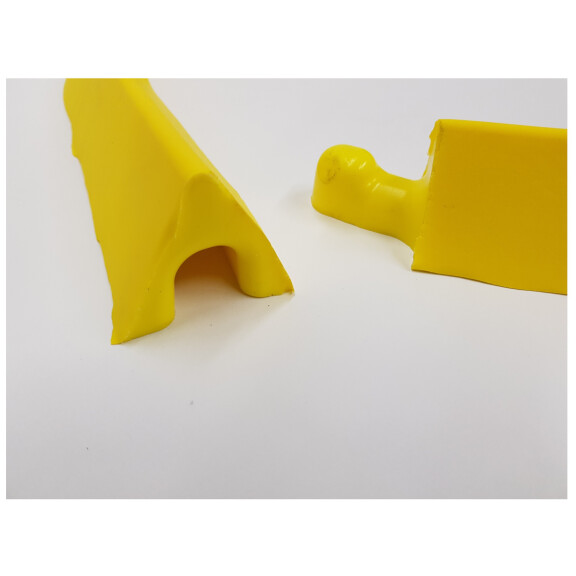 Żółta Elastyczna Bariera Poliuretanowa (300 X 7 X 5 Cm) Żółty