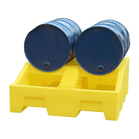 Stacja Poboru Z Wanną Ociekową Na 2 Beczki 400 L Żółty
