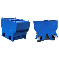 Kontener Metalowy Z Rozsuwanym Dnem 250L Czerwony