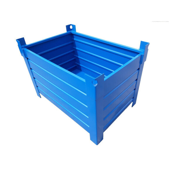 Skrzyniopaleta 700L - Pojemnik Metalowy Do Magazynowania I Transportu Czerwony