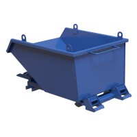 Kontener Metalowy 1200L Do Obsługi Z Obrotnicą Czarny