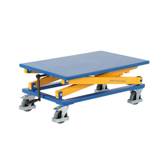 Stół Podnośnikowy Z Korbą Na Kołach (Blat 750X1150 Mm)