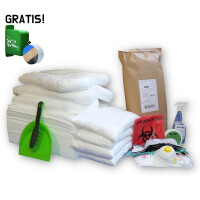 Zestaw Uzupełniający Olejowy Eko O120, Chłonność 77L + Dyspenser Z Bandażem Gratis Biały