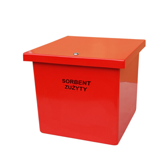 Pojemnik Na Sorbent, Piasek, Sól 65 L Czerwony 65 L