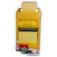 Zestaw Awaryjny Chemiczny W Szafce Polietylenowej, Chłonność 291 L. Żółty 291 L.