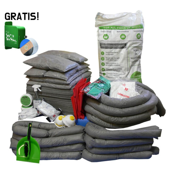 Uzupełniający Zestaw Uniwersalny Eko U240, Chłonność 200L + Dyspenser Z Bandażem Gratis Szary 240 L.