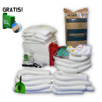 Uzupełniający Zestaw Olejowy Eko O240, Chłonność 213L + Dyspenser Z Bandażem Gratis Biały 234 L.