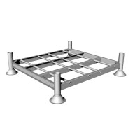 Paleta Słupkowa Pojedyncza - Manurack M1 Cynk Stal Ocynkowna 32 Cm X 139,5 Cm X 106 Cm