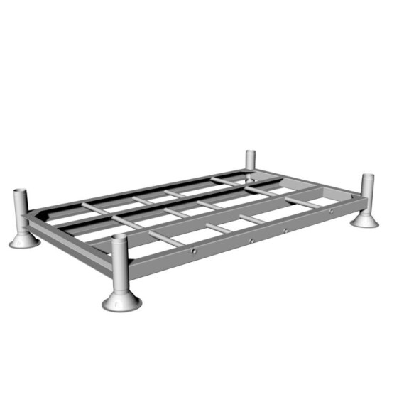 Paleta Słupkowa Podwójna - Manurack M2 Cynk Stal Ocynkowna 31 Cm X 187,5 Cm X 106 Cm