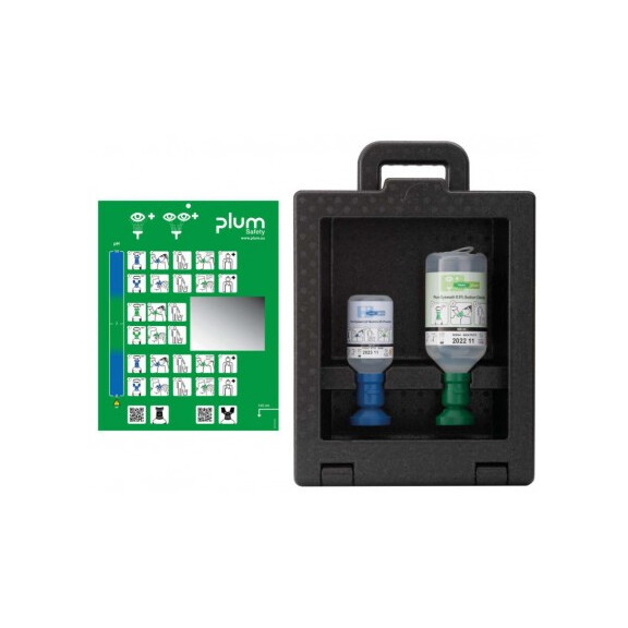 Zamykana Stacja Do Płukania Oczu Plum Ibox 2 - Kwasy, Zasady, Ciała Obce