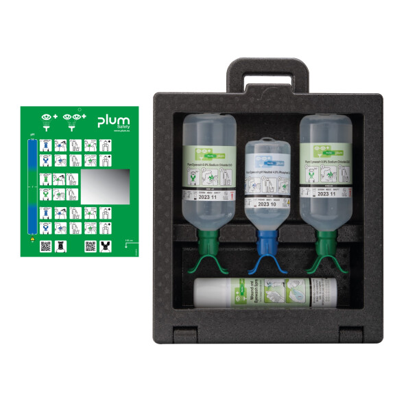 Zamykana Stacja Do Płukania Oczu Plum Ibox 3 - Kwasy, Zasady, Ciała Obce