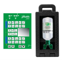 Zamykana Stacja Do Płukania Oczu Plum Ibox 1 Eye Wash Duo 1000Ml - Ciała Obce