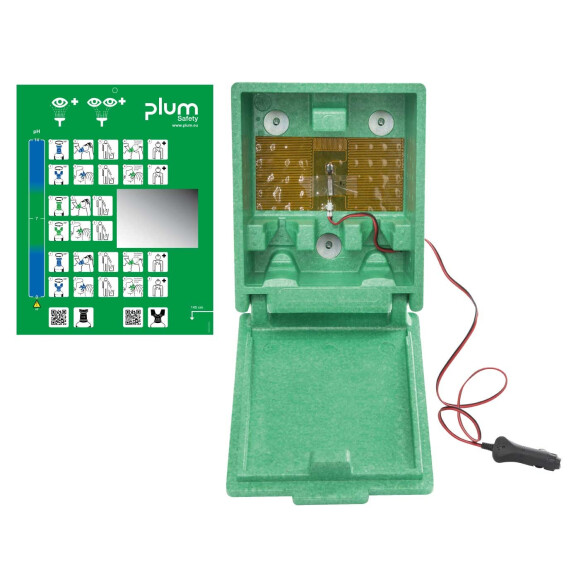 Podgrzewana Stacja Do Płukania Oczu Plum Plug & Heat Eyewash - 200, 500Ml