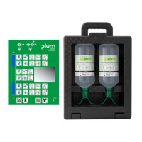 Plum Ibox - Zamykana Stacja Do Płukania Oczu - 2 X Eyewash Duo 1000 Ml