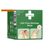 Bandaż Piankowy Beżowy Cederroth Soft Foam Bandage 6 Cm X 2 M