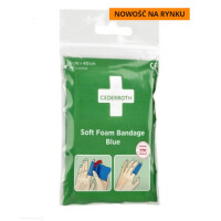 Bandaż Piankowy Niebieski Cederroth Soft Foam Bandage 6 Cm X 40 Cm- Opakowanie 40 Sztuk