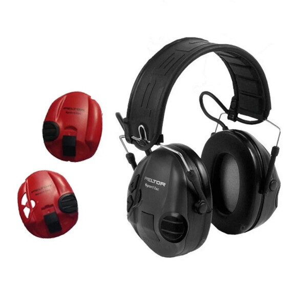 Ochronnik Słuchu Sporttac Czarno-Czerwony 3M™ Peltor™