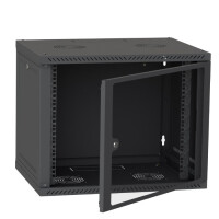 Szafa Serwerowa Wisząca Rack 19″ 9U 450 Drzwi Szklane
