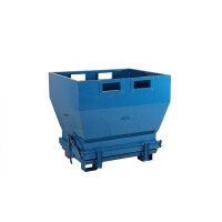 Kontener Metalowy Z Otwieranym Dnem 1000 L Szary