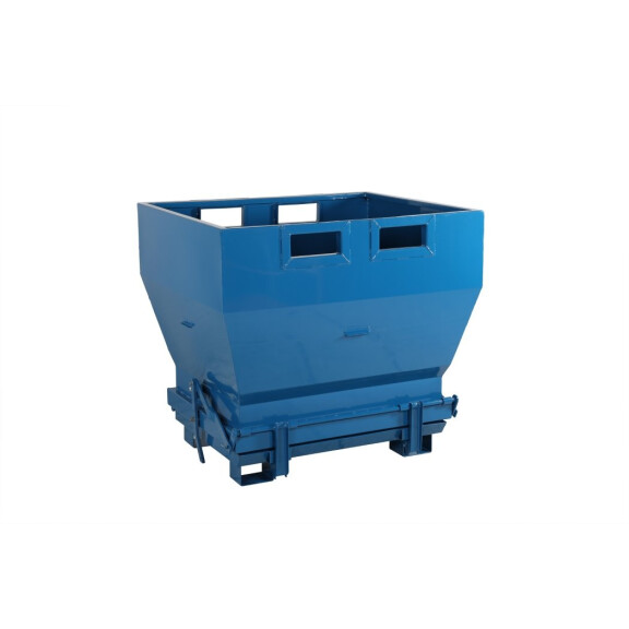 Kontener Metalowy Z Otwieranym Dnem 1000 L Czarny