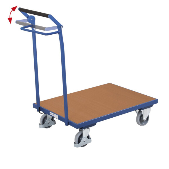 Wózek Magazynowy Z Poręczą I Hamulcem Postojowym Ral 5010