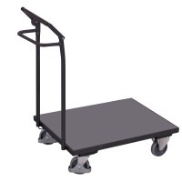 Wózek Magazynowy Z Poręczą I Hamulcem Postojowym Ral 7016