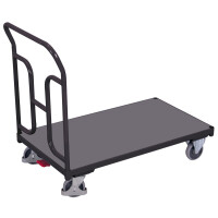 Wózek Magazynowy Platformowy Z Pałąkiem Wzmocnionym 975X600X(H)935 Mm Ral 7016