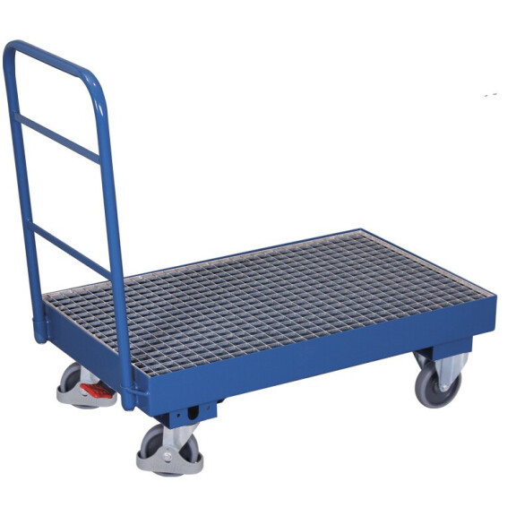 Wózek Magazynowy Z Wanną Spustową I Pałąkiem Ral 5010