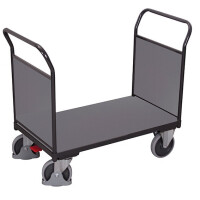 Wózek Magazynowy, 2 Burty Z Płyty 1390X800X(H)1015 Mm Ral 7016