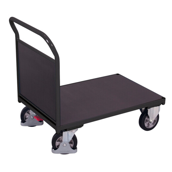 Wózek Magazynowy Z Płytą Antypoślizgową, 1 Burta 1730X800X(H)1015 Mm Ral 7016