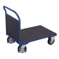 Wózek Magazynowy Z Płytą Antypoślizgową, 1 Burta 2130X800X(H)1015 Mm Ral 5010