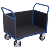 Wózek Magazynowy Z Płytą Antypoślizgową, 3 Burty 2195X800X(H)1015 Mm Ral 5010