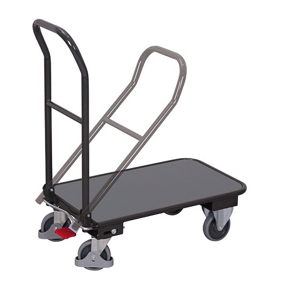 Wózek Magazynowy Ze Składanym Pałąkiem Ral 7016 815X450X(H)940 Mm