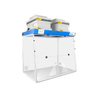 Dygestorium Nastołowe 1200 Mm, 2 Moduły - Opary I Pyły, Trójkątne Otwory Robocze 2 X Amm200